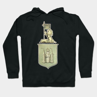 Coat of Arms with Lion and Medieval Castle Hoodie